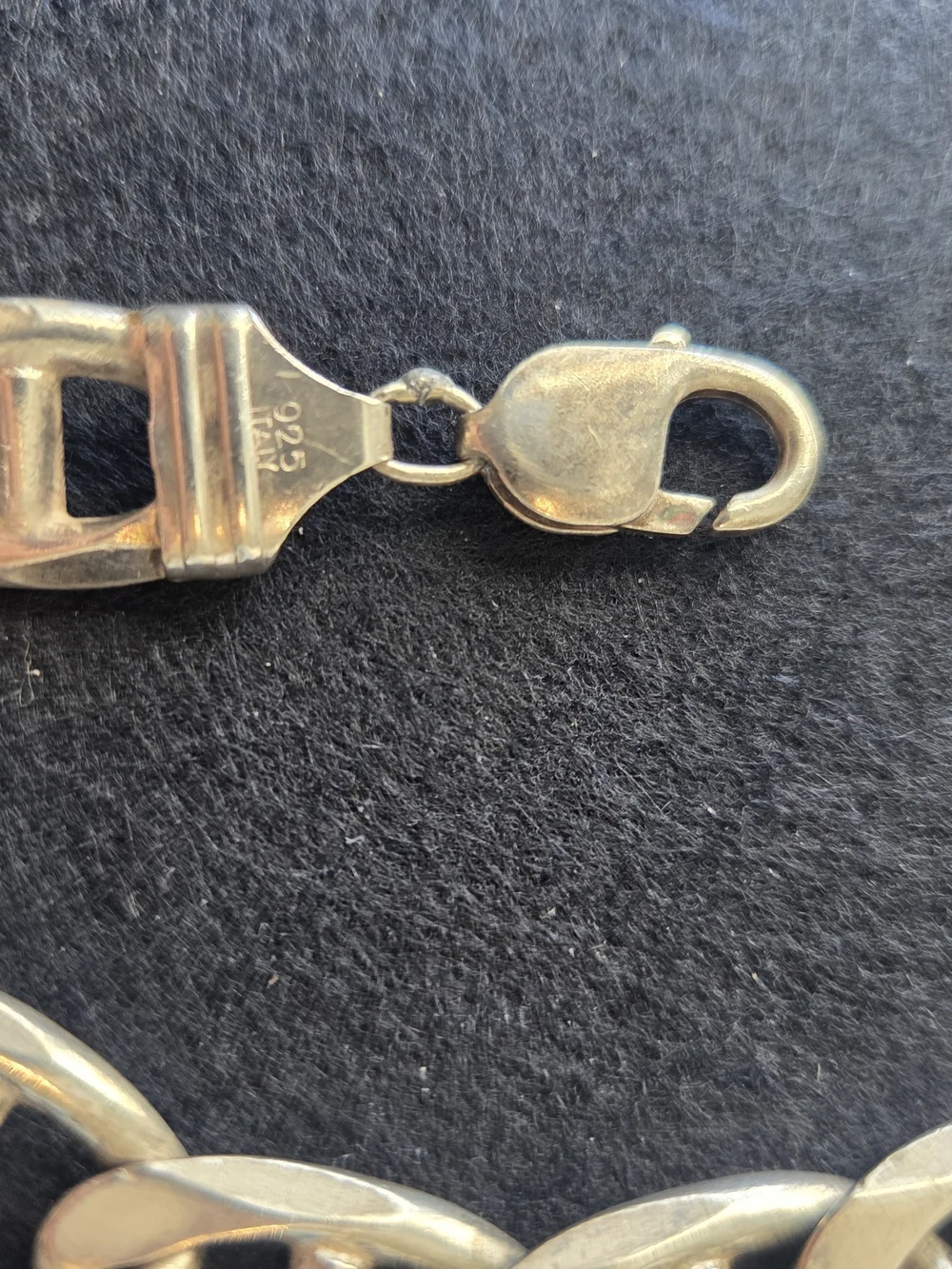 53 Gm. Sterling Silver Men’s Chain Bracelet - 9 1/2 Length.
